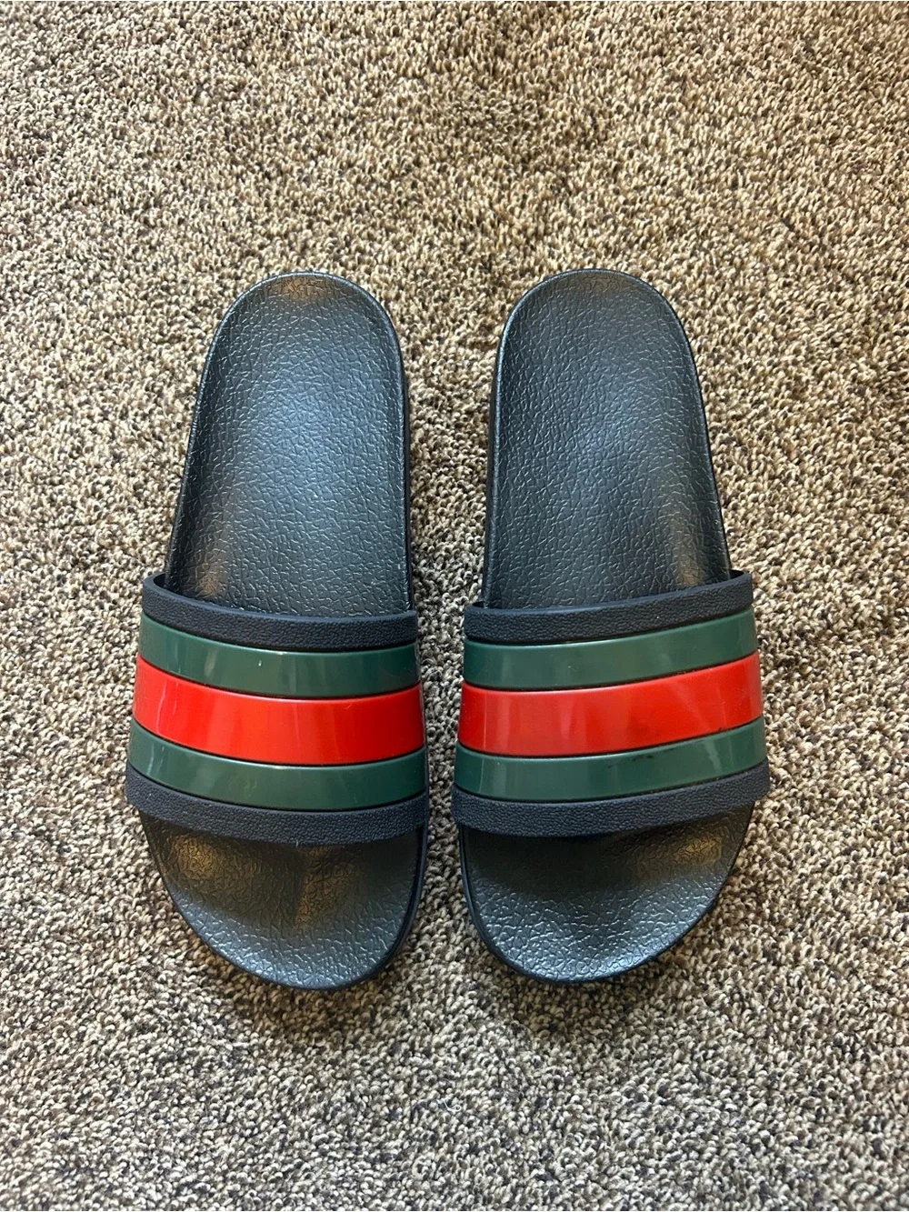 GUCCI Web Slide Sandal Size 43